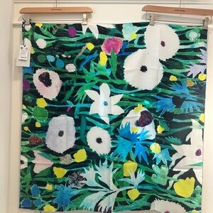 BNWT Burberry Highgrove Collaboration Silk Twill Floral Scarf 90x90cm MSRP $450
